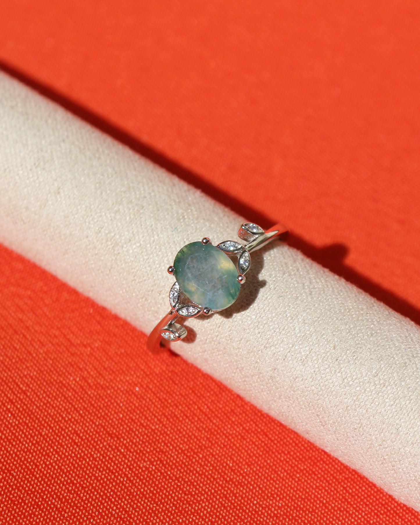 Anillo de Agata musgo