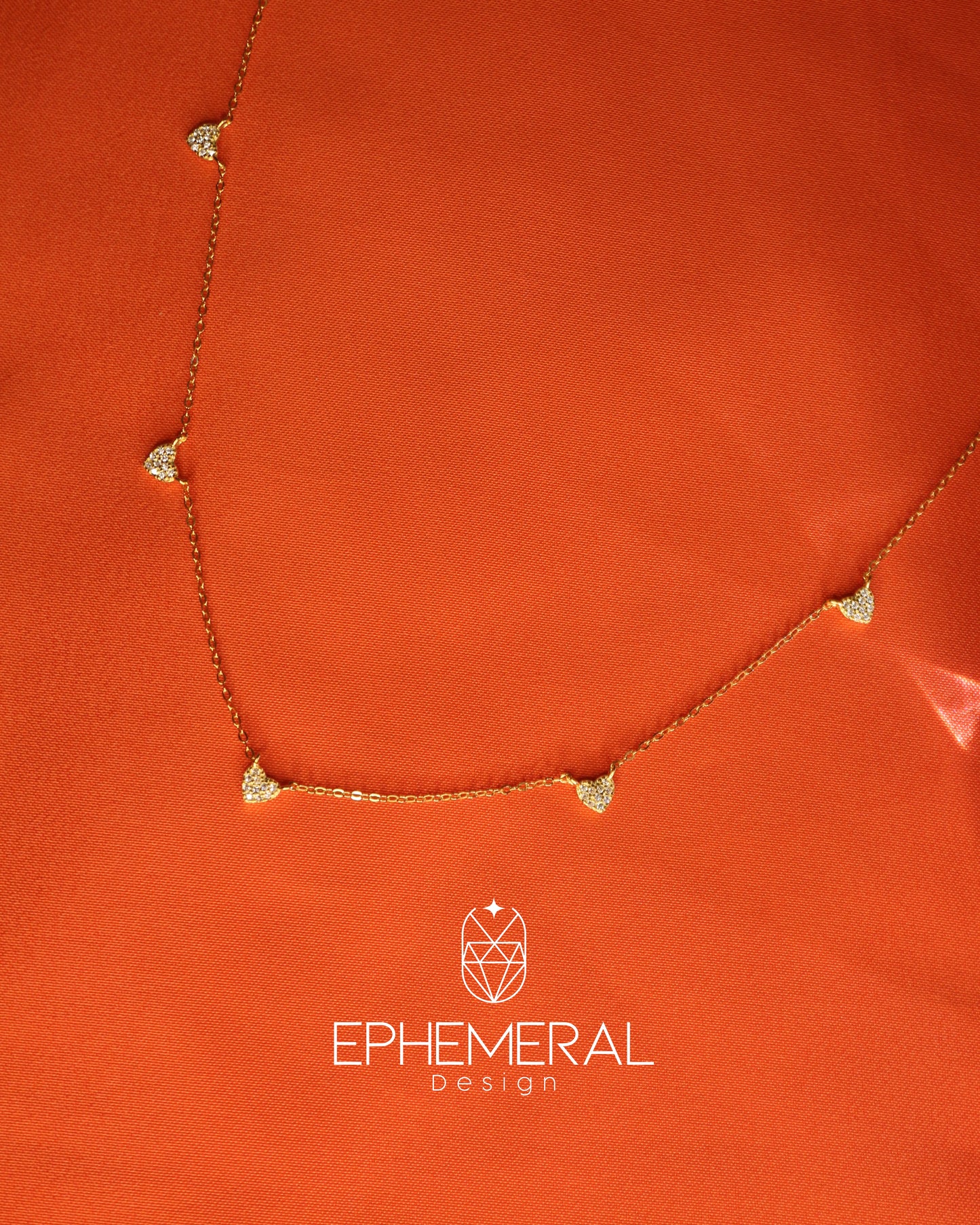 Cadena de corazón multiple