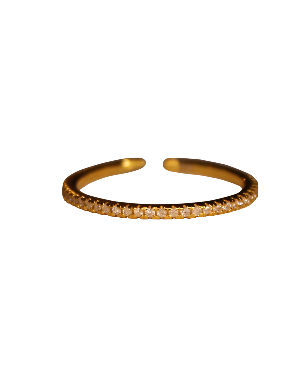 Anillo pave ajustable