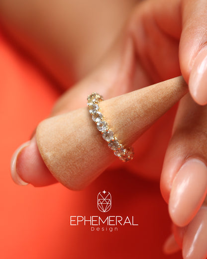 Anillo de cuarzo rutilado