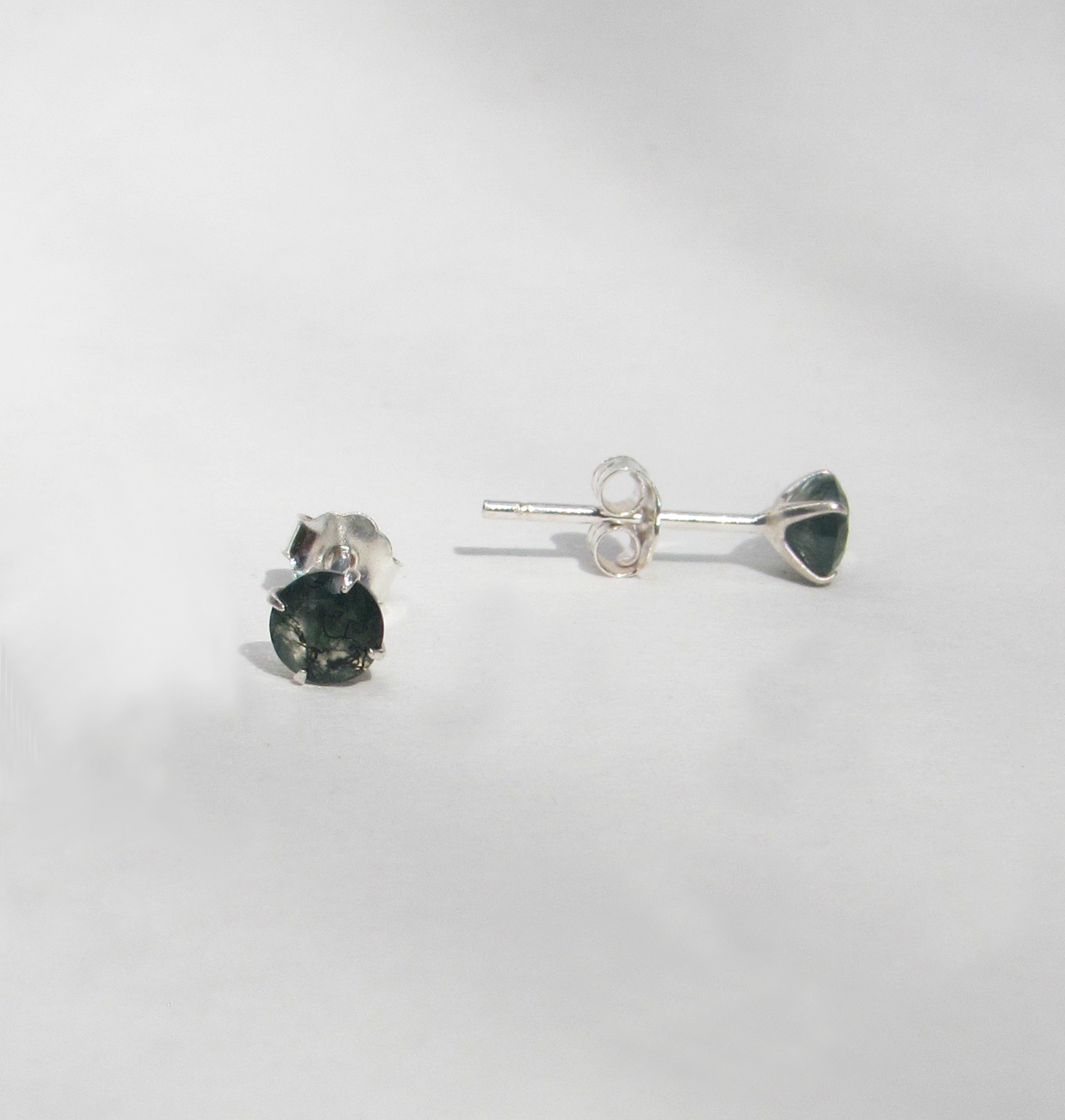 Aretes con Agata Musgo