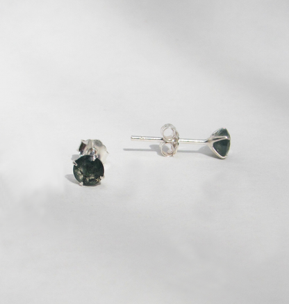 Aretes con Agata Musgo