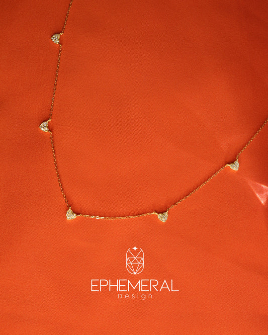 Cadena de corazón multiple